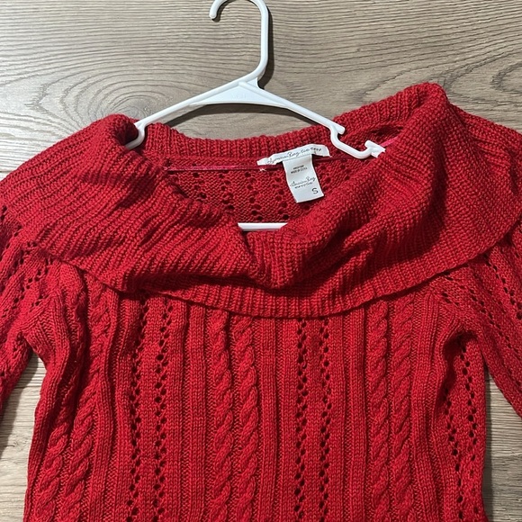 American rag live tuni wide turntleneck and croche sweater, size S - Picture 4 of 7